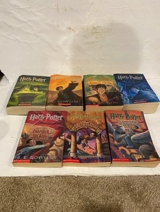 Harry Potter Complete Series 1-7 set Rowling PB 1 2 3 4 5 6 7 lot GOOD - Picture 1 of 2