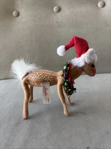 Annalee 2004 Fawn with Ornament Wreath 5" Doll Christmas Holiday Reindeer - Picture 1 of 5