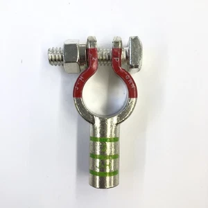 Straight Pure Copper Battery Terminal 2AWG Positive (+) Side, ~ 2 Gauge - Picture 1 of 1