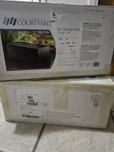 Four Seasons Courtyard 10.000 BTU Gas Tischplatte 14 Zoll Edelstahl Feuerstelle - Bild 1 von 3