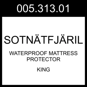 IKEA SOTNATFJARIL SOTNÄTFJÄRIL wasserdichter Matratzenschoner King 005.313.01 - Bild 1 von 1