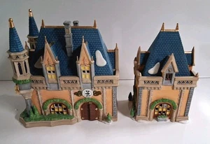 Dept 56 Disney Parks Village Series Mickey's Christmas Carol Fantasyland 2 Piece - Picture 1 of 4