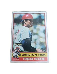 1976 HOF Carlton Fisk Boston Red Sox C Vintage #365 Topps Baseball Card - Picture 1 of 2