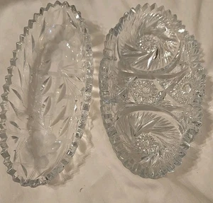 Relish Dishes 2 Crystal - Picture 1 of 13