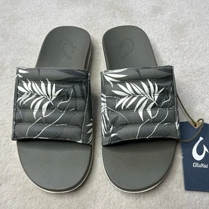 OluKai Men's 9 Maha Olu Slide Sandals Hunter Aloha Summer Beach Comfort - Picture 1 of 4