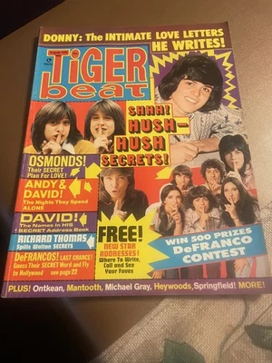 Tiger Beat Magazine August 1973 Defranco Family Donny Osmond - Image 1 of 4