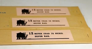 (6) Packungen 72 Meter insgesamt Code 70 Neusilber Schiene Maßstab 1/87 HO - Bild 1 von 2