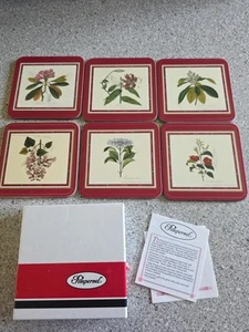 Sottobicchieri in sughero Pimpernel Flora Fiori Giapponesi Floreali Set di 6 - Foto 1 di 10