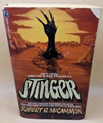Robert R. McCammon - STINGER (1st Edition US 1st Print Embossed Horror PB 1988) - Image 1 of 4