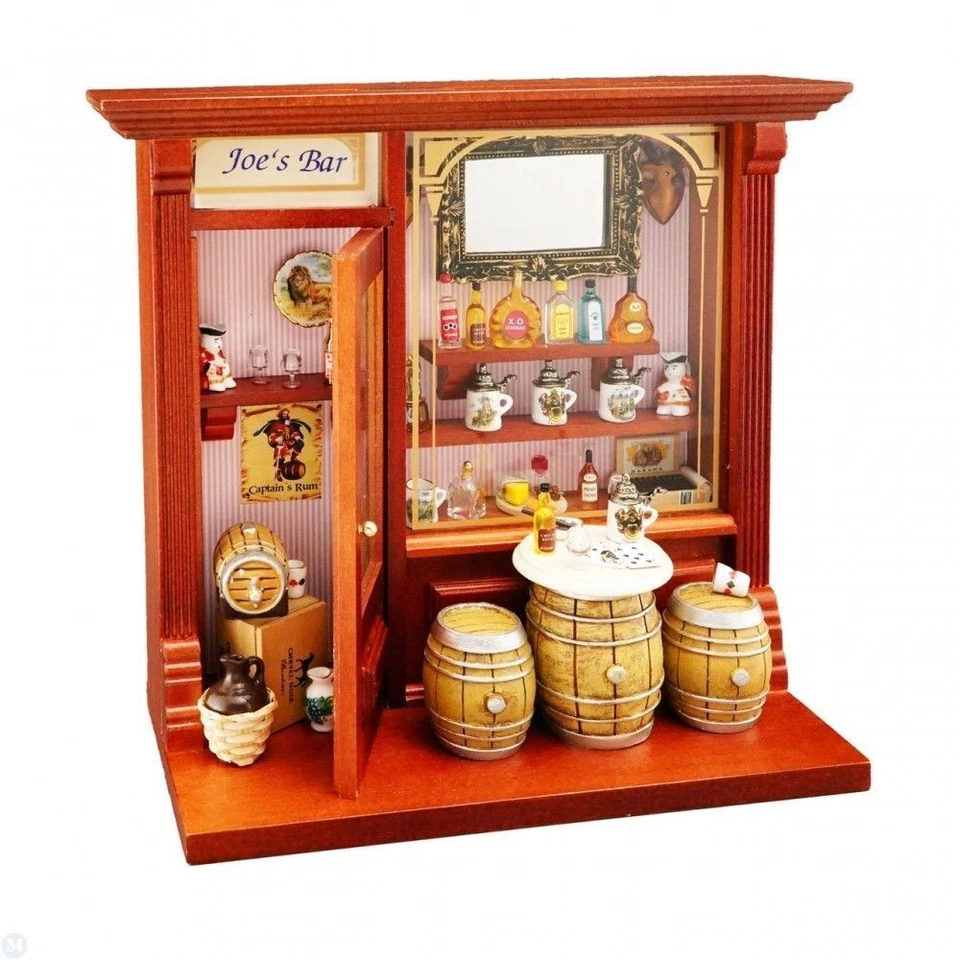 Reutter Porcelain Dollhouse Miniature Joe's Bar Display - Image 1 of 1