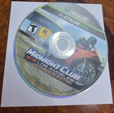 Midnight Club Los Angeles Xbox 360 Complete Edition Disc Only No Manual/case - Image 1 of 3