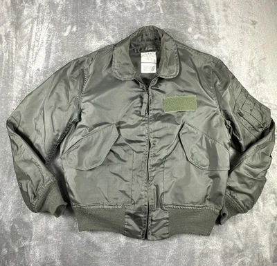 Military Flyers Jacket Mens M 38-40 Green Type CWU 36/P Fire Resistant - Image 1 of 4