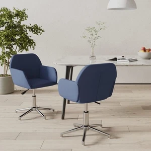 2x Sillas de Comedor Giratorias Tela Cocina Asiento Mueble Multicolor vidaXL - Imagen 1 de 88