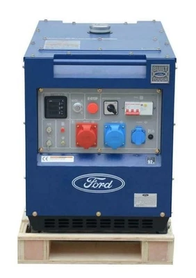 Ford Notstromaggregat AVR 400V Diesel Stromgenerator Notstromerzeuger 7,9kW ATS - Bild 1 von 4