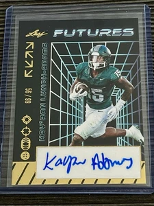 Autógrafo dorado Kay-Ton Lynch-Adams 2024 Leaf Futures A-KLA 56/99 Michigan State - Imagen 1 de 2