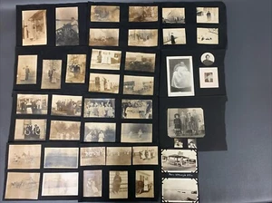 Lot x78 Vintage Anfang 1900 Familie Bauernhof Leben Haus Pferde s/w Fotoalbum - Bild 1 von 14