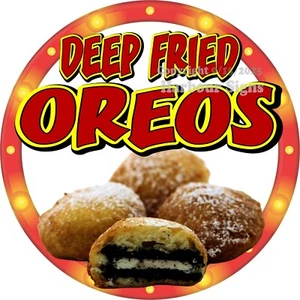 Calcomanía Deep Fried Oreos (elige el tamaño) Feria de bocadillos concesión justa camión de comida c2 - Imagen 1 de 3
