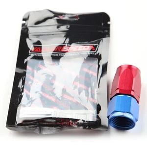 ADLERSPEED -8AN AN8 Straight Swivel Hose End Adaptor Oil Fuel Line Red/Blue US - Foto 1 di 7