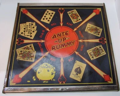 San Loo Ante-Up rummy + Chinese Checkers Board Northwestern Products St Louis MO - Image 1 of 3