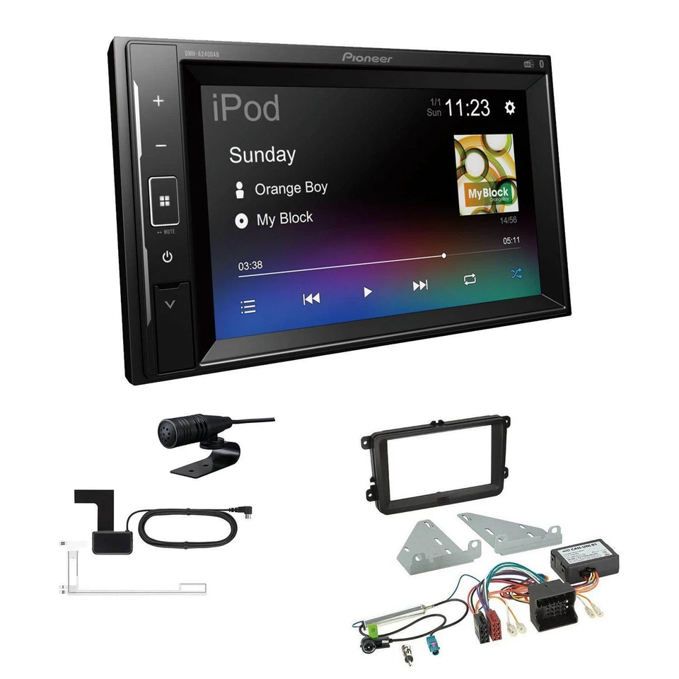 Pioneer Autoradio Bluetooth DAB Apple Android für Volkswagen VW Passat Canbus