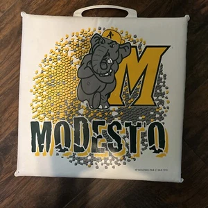 Vintage Modesto A's Deadstock Minor League Baseball Seat Cushion RARE 12x12 - Picture 1 of 3
