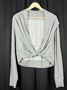 Nike Dri-Fit Twist Training Wrap Hooded Grey 589294-063 Womens Size medium - Picture 1 of 7