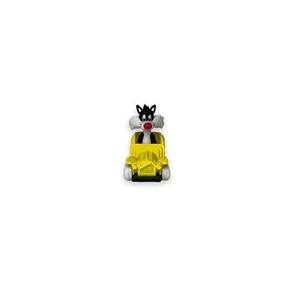 1988 ERTL Sylvester Cat Die Cast Yellow Car From Looney Tunes - Picture 1 of 6