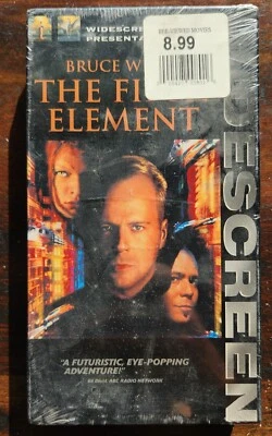 The Fifth Element VHS Widescreen Bruce Willis New Sealed Watermarked - Image 1 of 2