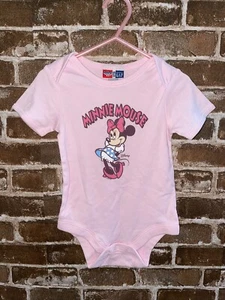 NUEVO CON ETIQUETAS BABYGAP BABY GAP 12-18 MESES NIÑAS BODY UNA PIEZA MINNIE MOUSE COMIDA CHATARRA - Imagen 1 de 3
