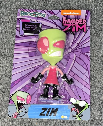 Nickelodeon Bendems INVADER ZIM Zim Collectable Bendable Figurine-Nicktoons toys Cover