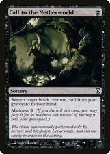 Call to the Netherworld Time Spiral HEAVILY PLD Black Common MAGIC CARD ABUGames