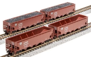 Broadway Limited ARA 70-Ton 4-Bay Hopper (4-Pack) Santa Fe Scheme [BLI7433] - Picture 1 of 1