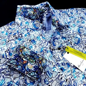Robert Graham Geometric Paisley Dotted Colorful Patchwork Floral Shirt $228 - Picture 1 of 14