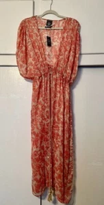 Vince Camuto Blumenkaftan mit goldenen Details Made in India - Bild 1 von 7