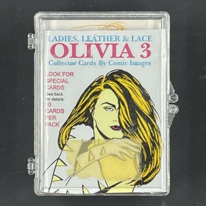 1994 Olivia 3 Ladies Leather Lace * Full set of 90 * Fantasy Art Trading Cards - Picture 1 of 6