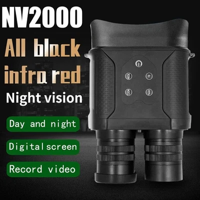 NV2000 1080P HD Binoculars Infrared Night Vision Video Hunting Camera 6X Zoom - Image 1 of 4