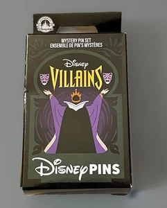 Disney Parks Villains Mystery Pin Blind Pack - 2 Stück Pin Neu Mit Karte - Bild 1 von 4