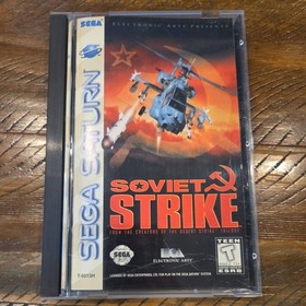 Soviet Strike (Sega Saturn, 1997)  Box,cover, disc no manual