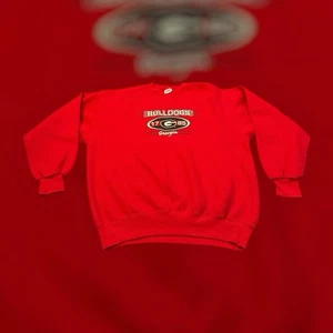 Georgia Bulldogs Crewneck Sweatshirt Red Vintage 1785 Size L - Picture 1 of 5