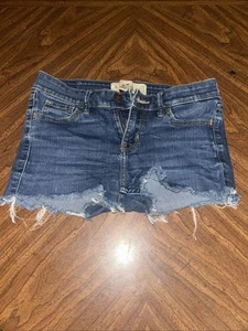 Hollister Super Skinny jean Shorts Distressed Size 25WX33L - Picture 1 of 4