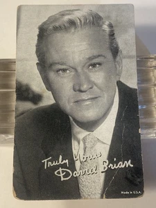 EXHIBIT CO. ARCADE ACTOR CARD 1950's DAVID BRIAN!! RARE, POPULAR CARD!! - Picture 1 of 6