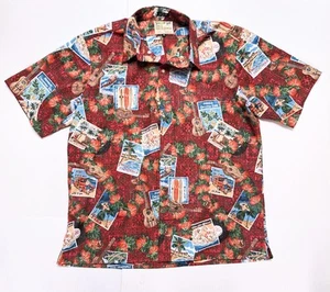 Reyn Spooner Mele Kalikimaka Hawaiian Shirt Mens XL Holiday Reverse Print - Picture 1 of 5