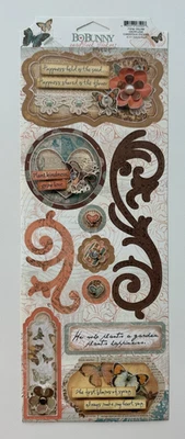 Pegatinas de cartulina Bo Bunny True Friend, da un chapoteo, crece el amor Foto 1 de 4