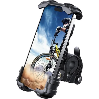 Bike Phone Holder Motorcycle Mount Handlebar Cell Phone Clamp Scooter Phone Clip - image 1 of 4
