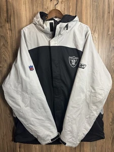 Chaqueta de Colección Oakland Raiders Reebox Con Capucha Aislada Puffer Talla 2XL - Imagen 1 de 9