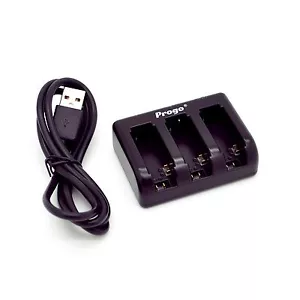 Progo Caricatore USB a 3 canali per GoPro Hero 4, batteria Gopro Hero 3 AHDBT-401 302 - Foto 1 di 7