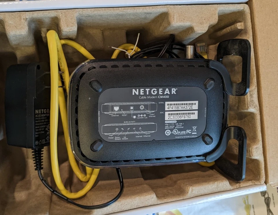 Net gear cable modem cm400 - Image 1 of 1