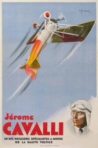 GEO HAM C 1930 JEROME CAVALLI UN DES MEILLEURS SPÉCIALISTES HAUTE VOLTIGE POSTER - Bild 1 von 1