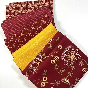 Connecting Threads Fabric Canterbury by Country Essentials FAT QUARTER 5 PACK - Picture 1 of 10