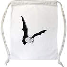 'Flying Bat' Drawstring Gym Bag / Sack (DB00016079)